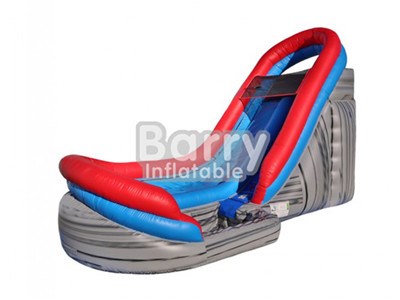 Outdoor Industrial 0.55mm PVC Material Kids Water Slides For Sale BY-WS-013